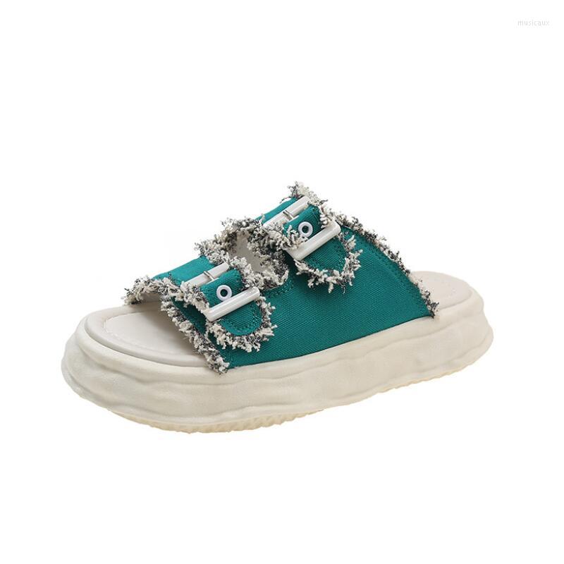 Slippers Women's Summer Outwear 2023 Fashion Canvas Soft Sole Thick Elevated Student Shoes, Black
Slippers Women's Summer Outwear 2023 Fashion Canvas Soft Sole Thick Elevated Student Shoes, Black