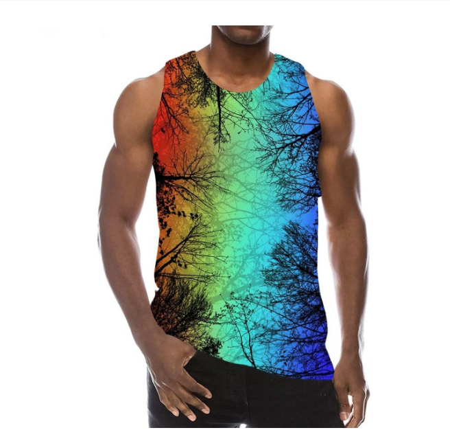 New 3D Printing Funny Summer Rainbow Graphic Tank Top Fashion Men Women Tracksuits Crewneck Vest Plus Size -6XL Harajuku002, Colorful
New 3D Printing Funny Summer Rainbow Graphic Tank Top Fashion Men Women Tracksuits Crewneck Vest Plus Size -6XL Harajuku002, Colorful