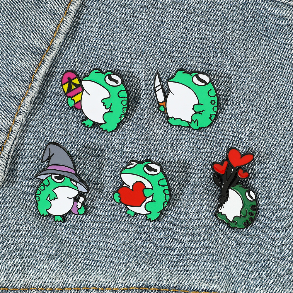 Frog brooch Cute Anime Movies Games Hard Enamel Pins Collect Metal Cartoon Brooch Backpack Hat Bag Collar Lapel Badges, Color #1
Frog brooch Cute Anime Movies Games Hard Enamel Pins Collect Metal Cartoon Brooch Backpack Hat Bag Collar Lapel Badges, Color #1