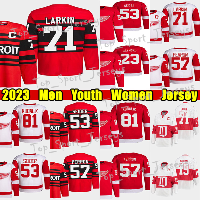 #71 Dylan Larkin Reverse Retro hockey jersey #53 Moritz Seider 57 David Perron Dominik Kubalik Gordie Howe Pavel Datsyuk Steve Yzerman Lidstrom Lucas Raymond jerseys, White men
#71 Dylan Larkin Reverse Retro hockey jersey #53 Moritz Seider 57 David Perron Dominik Kubalik Gordie Howe Pavel Datsyuk Steve Yzerman Lidstrom Lucas Raymond jerseys, White men