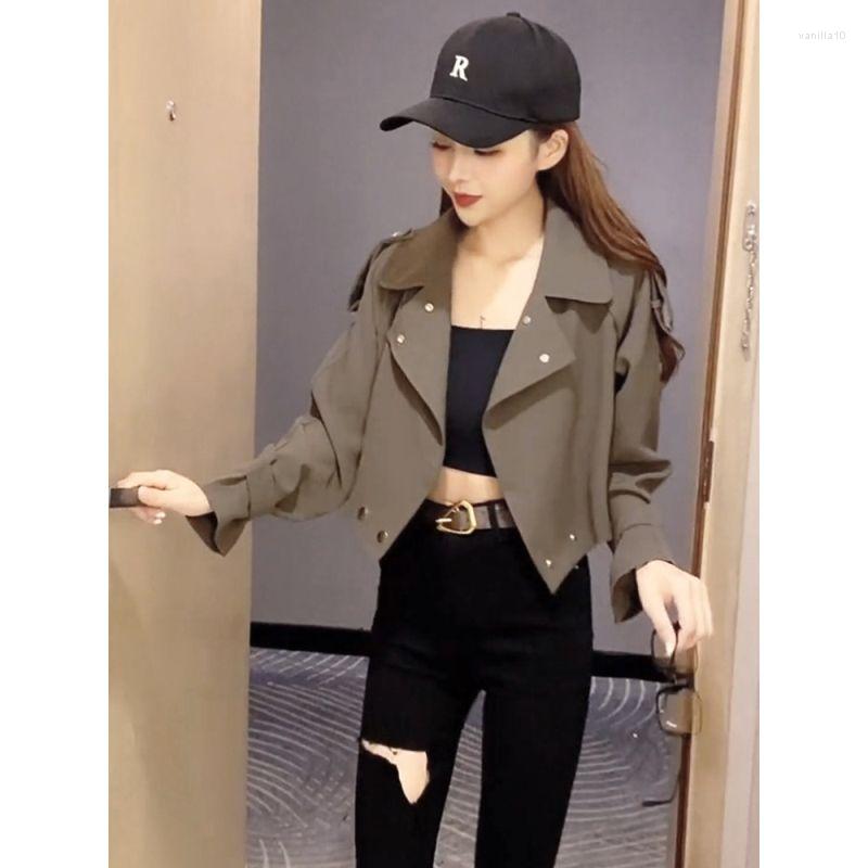 Women' Jackets WDMSNA Lapel Loose Casual Short Jacket Women Autumn 2023 British Style Ladies Coat Long Sleeve Solid Color For, Coffee
Women' Jackets WDMSNA Lapel Loose Casual Short Jacket Women Autumn 2023 British Style Ladies Coat Long Sleeve Solid Color For, Coffee