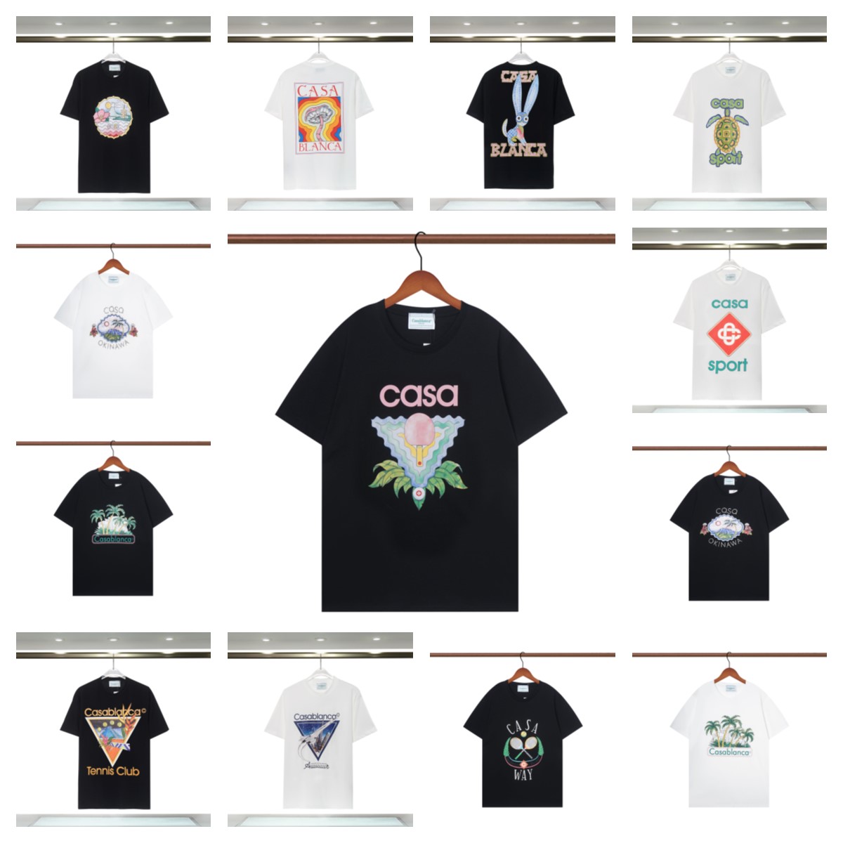 Designer Mens Casablanca t Shirt Fashion Men Casual t-shirts Man Clothing Street Designer t shirts Short Sleeve Clothes shirts Luxury shirt, 42
Designer Mens Casablanca t Shirt Fashion Men Casual t-shirts Man Clothing Street Designer t shirts Short Sleeve Clothes shirts Luxury shirt, 42