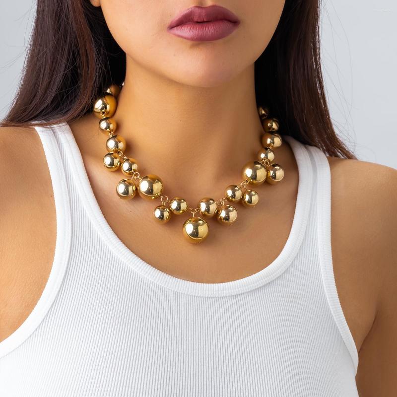 Pendant Necklaces PuRui Exaggerated Mix Big Small Round Balls Imitation Pearl Necklace Choker For Women Cool Trendy Hip Hop Jewelry Collar 
Pendant Necklaces PuRui Exaggerated Mix Big Small Round Balls Imitation Pearl Necklace Choker For Women Cool Trendy Hip Hop Jewelry Collar