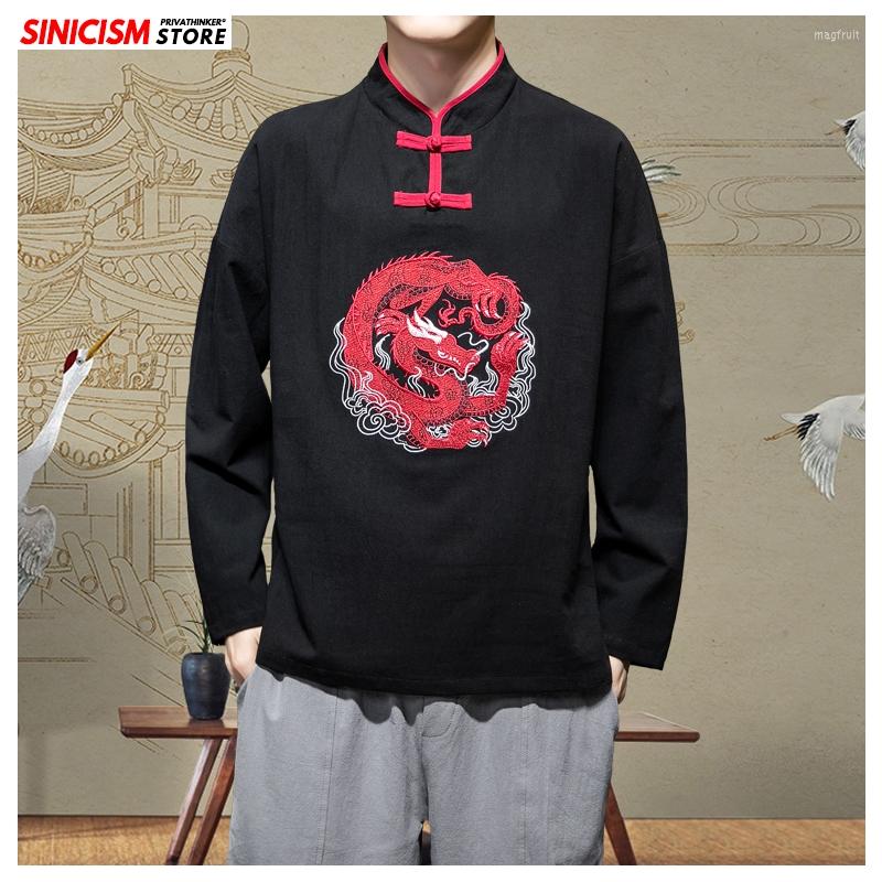 Men's T Shirts Sinicism Store 2023 Men 5XL Chinese Style Long Sleeve Shirt Spring Casual Vintage Male Fashion Embroidery Clothes, Blue(asiansize)
Men's T Shirts Sinicism Store 2023 Men 5XL Chinese Style Long Sleeve Shirt Spring Casual Vintage Male Fashion Embroidery Clothes, Blue(asiansize)