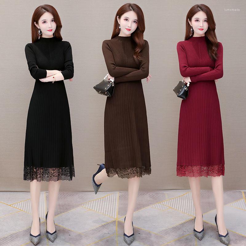 Casual Dresses Knitted Dress Women's Winter Long Overknee Sweater Woman Vestido De Mujer Femme Robe, Black
Casual Dresses Knitted Dress Women's Winter Long Overknee Sweater Woman Vestido De Mujer Femme Robe, Black