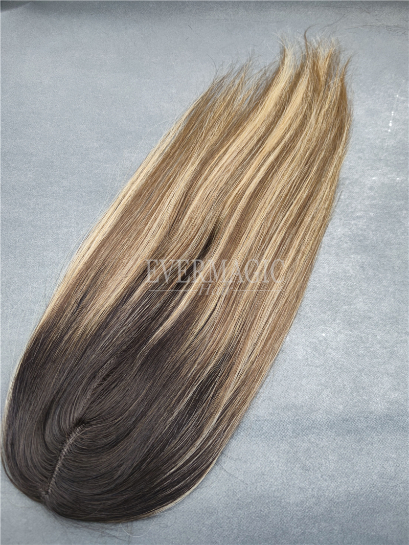 New Coming Stock Human Hair pieces Full Lace Base Toppers Toupee for Alopecia hair loss Thinning Women