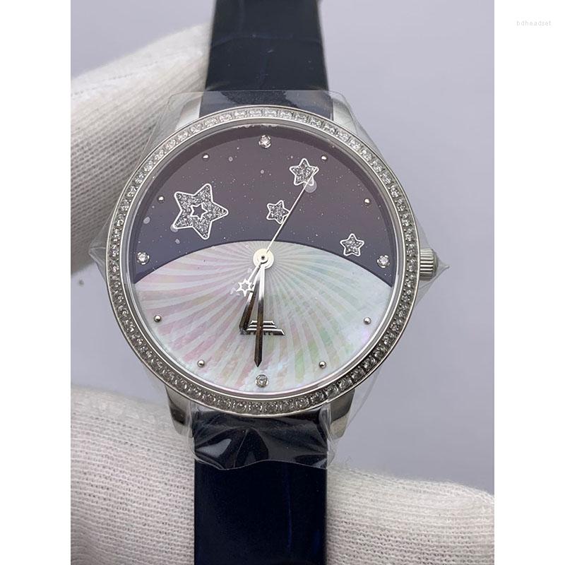 Wristwatches 32mm Classic Fashion Beijing Brand Quartz Movement Diamond Sapphire Glass Waterproof Stainless Steel Women's Watch Luxury, Picture shown
Wristwatches 32mm Classic Fashion Beijing Brand Quartz Movement Diamond Sapphire Glass Waterproof Stainless Steel Women's Watch Luxury, Picture shown