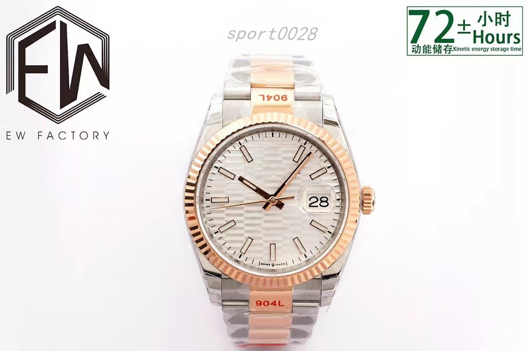 EW watch Oyster log type new 3235 movement size 11.7mmX36mm 904 steel sapphire glass designer watches, As shown
EW watch Oyster log type new 3235 movement size 11.7mmX36mm 904 steel sapphire glass designer watches, As shown