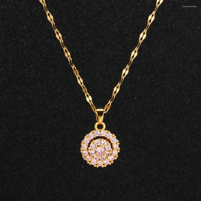 Pendant Necklaces Korean Fashion Cute Lucky Crystal Ladies Necklace Women Wedding Stainless Steel Jewelry Female Party Chokers
Pendant Necklaces Korean Fashion Cute Lucky Crystal Ladies Necklace Women Wedding Stainless Steel Jewelry Female Party Chokers