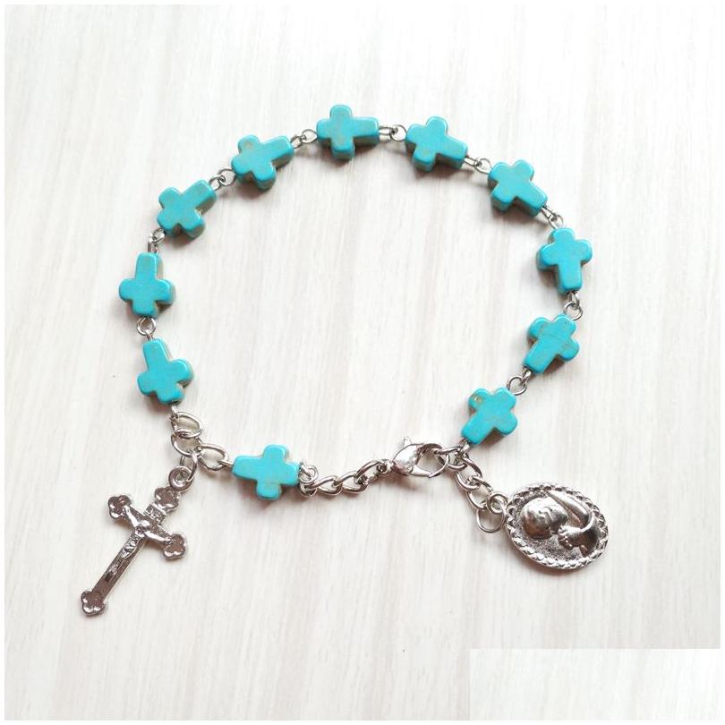 Beaded Metal Cross Blue Stone Bracelet For Men Women Religious Jewelry Drop Delivery Bracelets Dhobs
Beaded Metal Cross Blue Stone Bracelet For Men Women Religious Jewelry Drop Delivery Bracelets Dhobs
