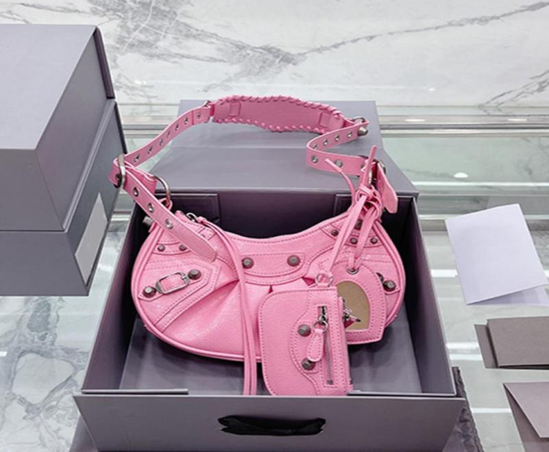 Cool Girl Crescent Hobos Bags Handbag Crossbody Axillary Bag Pleated Shoulder Motorcycle Rivet Purse Sheepskin Genuine Leather Mir9964209, Black
Cool Girl Crescent Hobos Bags Handbag Crossbody Axillary Bag Pleated Shoulder Motorcycle Rivet Purse Sheepskin Genuine Leather Mir9964209, Black