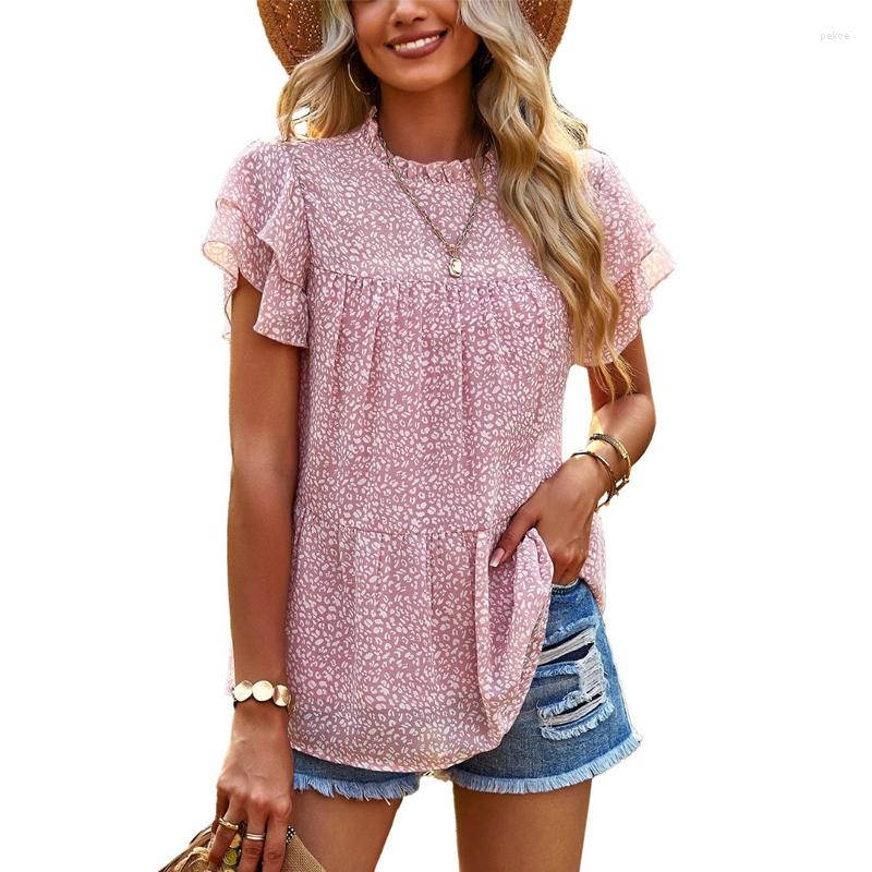 Women' Blouses 2023 Fashion Short Sleeve Chiffon Blouse Sweet Print Women Polka Dot Shirt Summer Casual Loose Tops Clothes 25135, Black
Women' Blouses 2023 Fashion Short Sleeve Chiffon Blouse Sweet Print Women Polka Dot Shirt Summer Casual Loose Tops Clothes 25135, Black