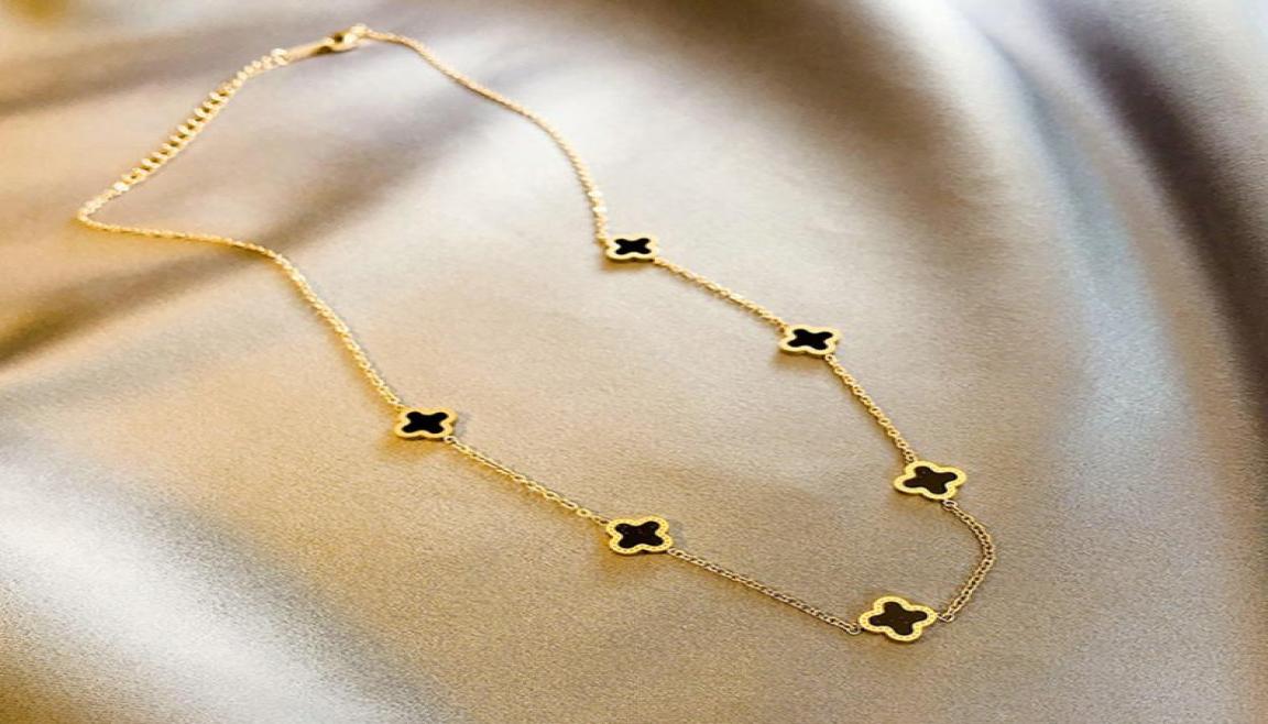 Cute Design 6 Clover Pendant Necklace Gold Plated Stainless Steel Jewelry for Women Gift6389319
Cute Design 6 Clover Pendant Necklace Gold Plated Stainless Steel Jewelry for Women Gift6389319