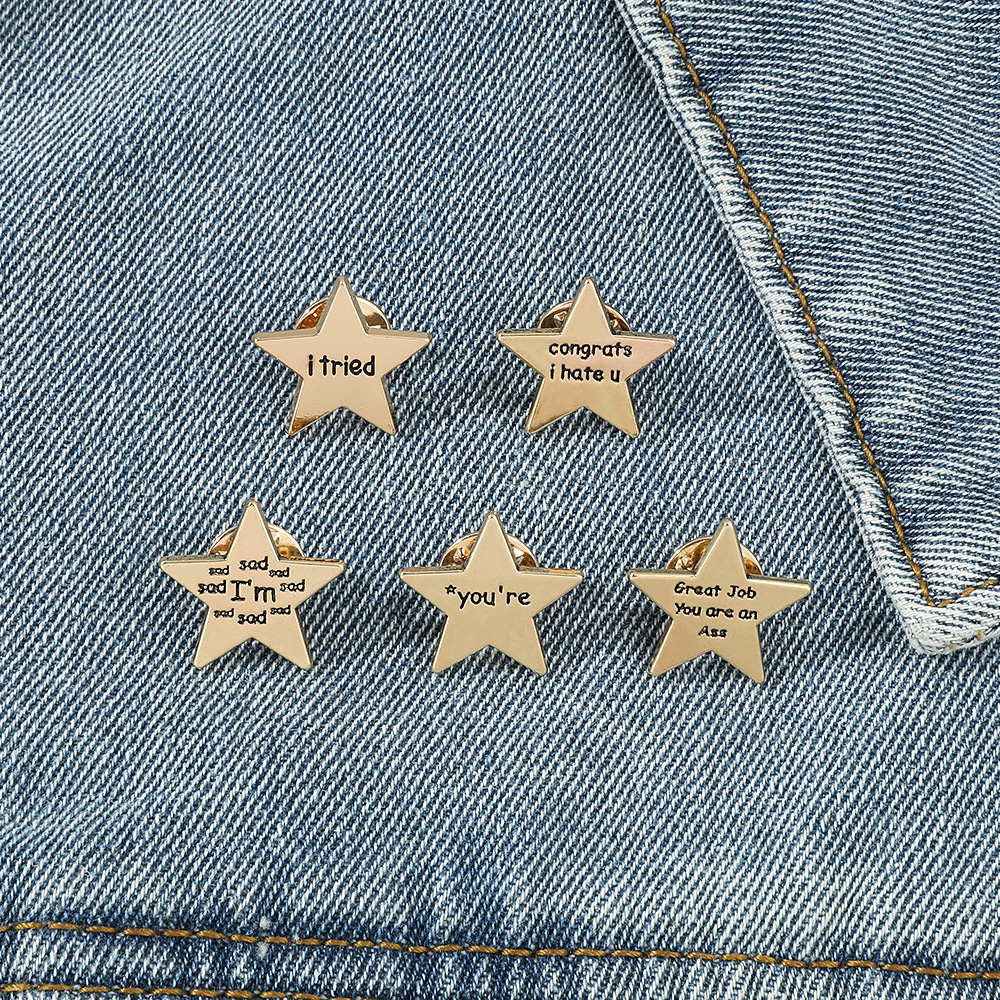 star element metal badge English letter brooch Cute Anime Movies Games Hard Enamel Pins Collect Metal Cartoon Brooch Backpack Hat Bag Collar Lapel Badges, Color #1
star element metal badge English letter brooch Cute Anime Movies Games Hard Enamel Pins Collect Metal Cartoon Brooch Backpack Hat Bag Collar Lapel Badges, Color #1
