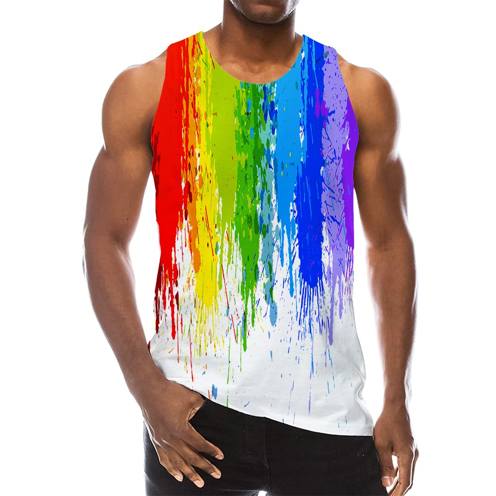 New 3D Printing Funny Summer Rainbow Graphic Tank Top Fashion Men Women Tracksuits Crewneck Vest Plus Size -6XL Harajuku012, Colorful
New 3D Printing Funny Summer Rainbow Graphic Tank Top Fashion Men Women Tracksuits Crewneck Vest Plus Size -6XL Harajuku012, Colorful