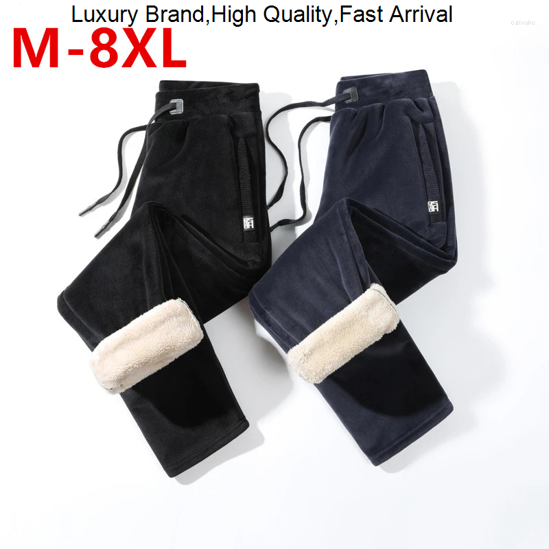 Men's Pants Size Plus 8XL Cashmere Winter Warm Jogging Men 5XL 6XL 7XL Trousers Fashion Casual Thicken Sweatpants, Gray zhitong
Men's Pants Size Plus 8XL Cashmere Winter Warm Jogging Men 5XL 6XL 7XL Trousers Fashion Casual Thicken Sweatpants, Gray zhitong