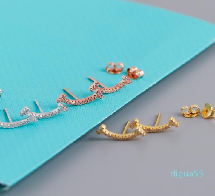 fashion Diamond T shape smile charms stud earrings s925 sterling silver jewelry rose gold female Valentine039s day gift6327884
fashion Diamond T shape smile charms stud earrings s925 sterling silver jewelry rose gold female Valentine039s day gift6327884