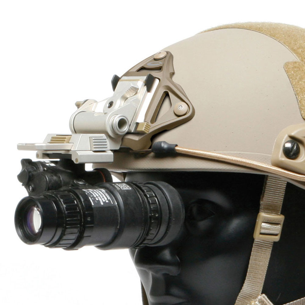 Tactical OPSstyle 3 Hole Skeleton NVG Mount Shroud Compatible with ACH/MICH/OPS-Core Fast/Crye Air Helmet Mount FDE And Black
