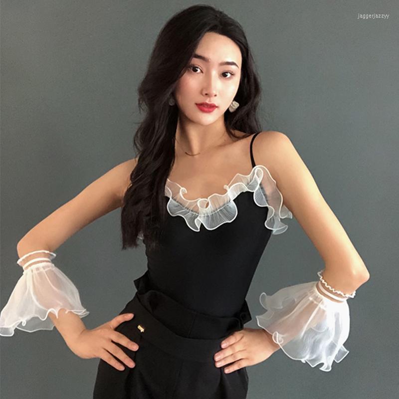 Stage Wear Summer Latin Ballroom Dance Tops Black Lace Women Practice Clothing Rumba Salsa Costume Club Shirts DNV17869
Stage Wear Summer Latin Ballroom Dance Tops Black Lace Women Practice Clothing Rumba Salsa Costume Club Shirts DNV17869