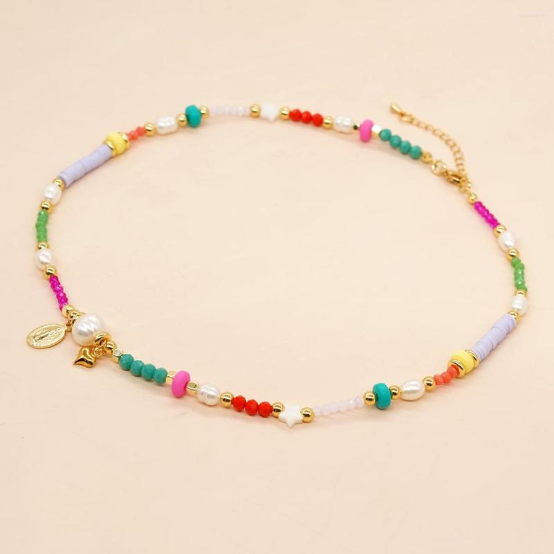 Chains Crystal Natural Stone Pearl Fashion Necklace Gift For Women Teen Girl Leaf Heart Summer Jewelry Rainbow Beaded Pendant Necklaces
Chains Crystal Natural Stone Pearl Fashion Necklace Gift For Women Teen Girl Leaf Heart Summer Jewelry Rainbow Beaded Pendant Necklaces