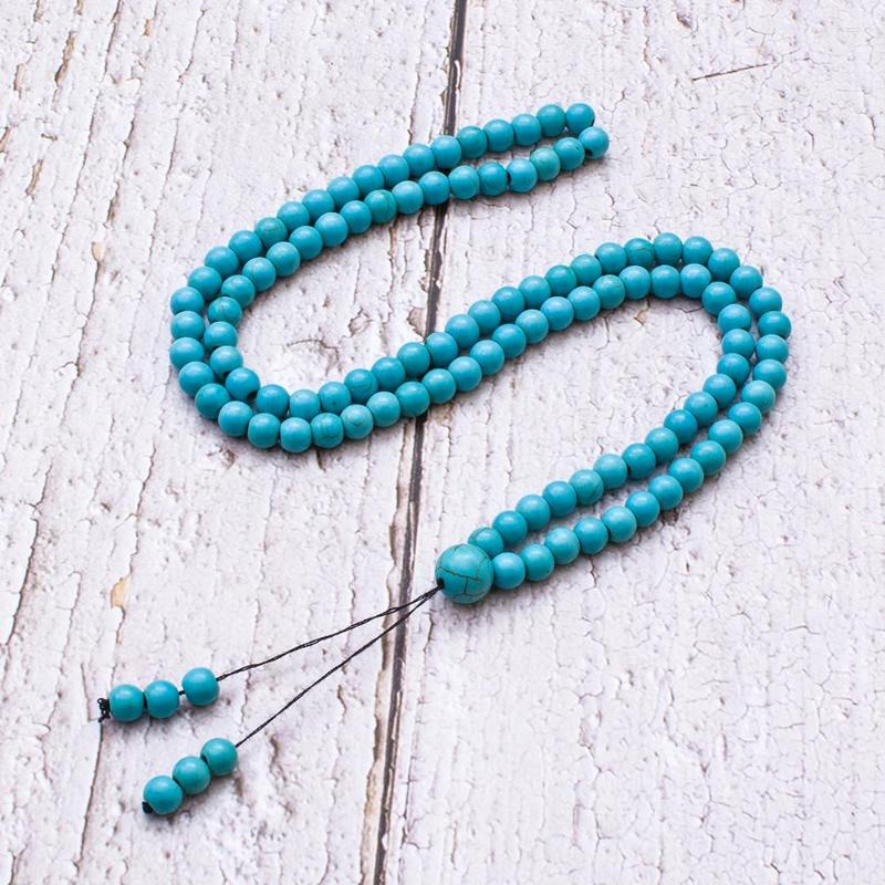 Chains 6mm Blue Turquoise Beaded Elastic Rope Necklace Bracelet 108 Mala Prayer Rosary Meditation Yoga Jewelry Tibetan Buddhist Bangle
Chains 6mm Blue Turquoise Beaded Elastic Rope Necklace Bracelet 108 Mala Prayer Rosary Meditation Yoga Jewelry Tibetan Buddhist Bangle