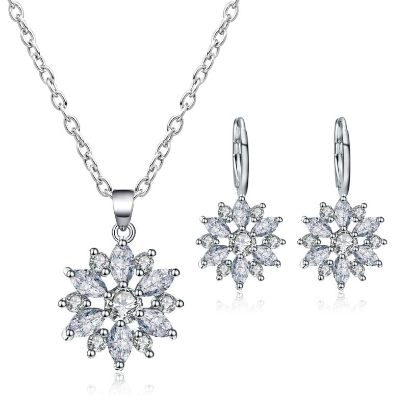 Necklace Earrings Set & Fashion Luxury Flower Bridal For Women Wedding Colorful Cubic Zirconia Engagement GiftsEarrings, Picture shown
Necklace Earrings Set & Fashion Luxury Flower Bridal For Women Wedding Colorful Cubic Zirconia Engagement GiftsEarrings, Picture shown