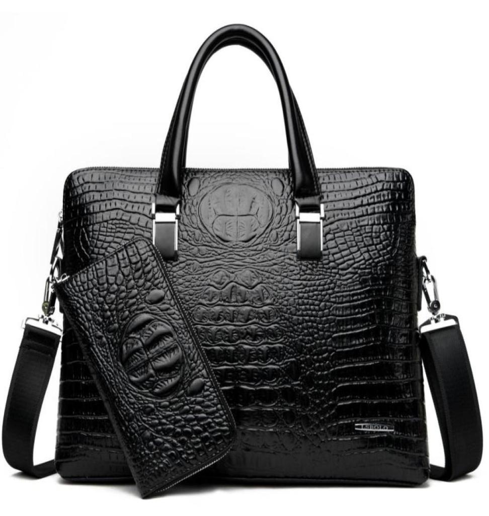 Briefcases Men39s Brand Crocodile Pattern Designer Alligator PU Leather Handbag Business Office Laptop Bag Male Vintage Tote 205844158, Black
Briefcases Men39s Brand Crocodile Pattern Designer Alligator PU Leather Handbag Business Office Laptop Bag Male Vintage Tote 205844158, Black