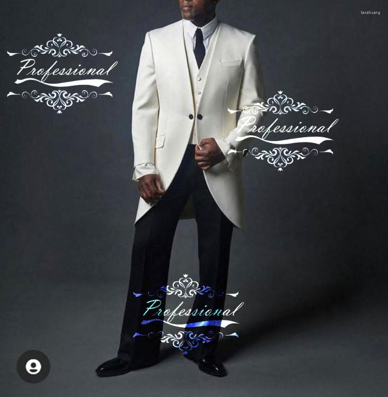 Men's Suits Ivory Tuxedo Black Pants Men'S Wedding Clothing Tailor-Made Sets Blazer Trousers 3pcs Jacket Vest, White
Men's Suits Ivory Tuxedo Black Pants Men'S Wedding Clothing Tailor-Made Sets Blazer Trousers 3pcs Jacket Vest, White