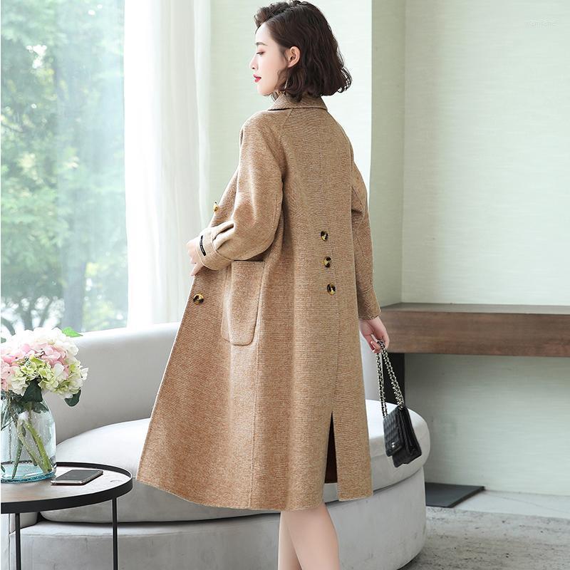 Women' Wool & Blends Woman Elegant Solid Long Coat Female Single Breasted Loose Shoulder Pocket Ladies Stylish Jacket Overcoat, Beige
Women' Wool & Blends Woman Elegant Solid Long Coat Female Single Breasted Loose Shoulder Pocket Ladies Stylish Jacket Overcoat, Beige
