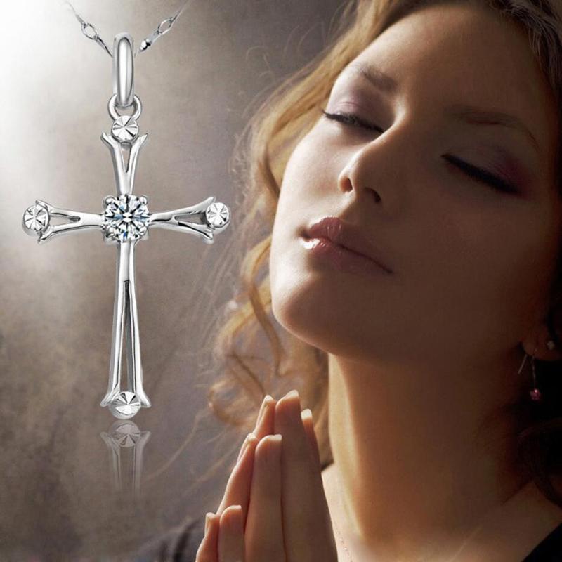 Pendants Trendy Sterling Silver 925 Necklaces For Women Shiny Zircon Classic Cross Necklace Jewelry Lady Anniversary Gift Joyeria
Pendants Trendy Sterling Silver 925 Necklaces For Women Shiny Zircon Classic Cross Necklace Jewelry Lady Anniversary Gift Joyeria