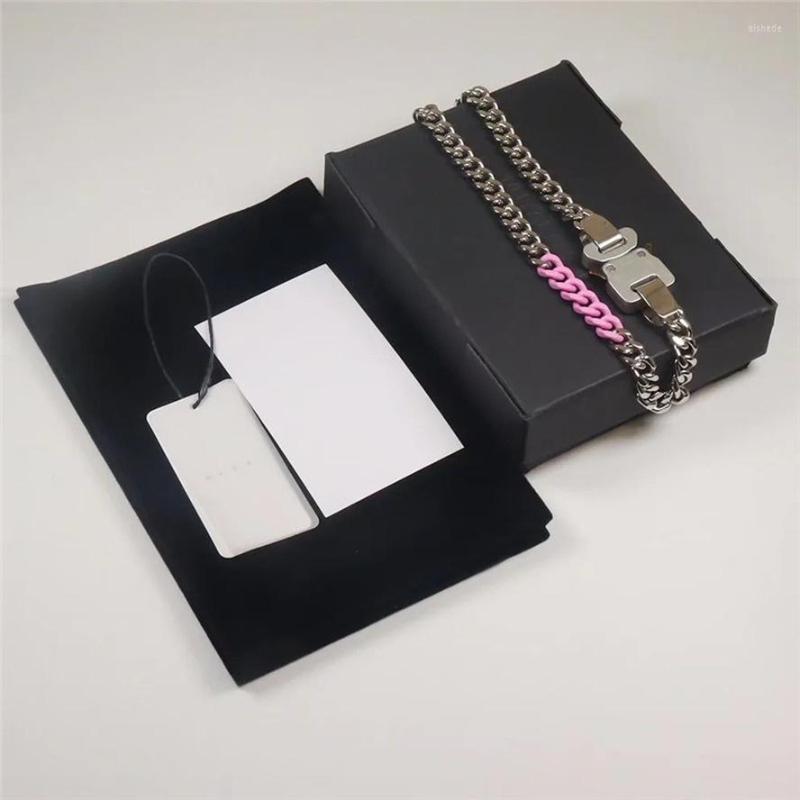 Chains High Quality CHAINLINK Men Women 1:1 1017 ALYX 9SM Necklace Multicolor Rollercoaster Buckle Chain
Chains High Quality CHAINLINK Men Women 1:1 1017 ALYX 9SM Necklace Multicolor Rollercoaster Buckle Chain