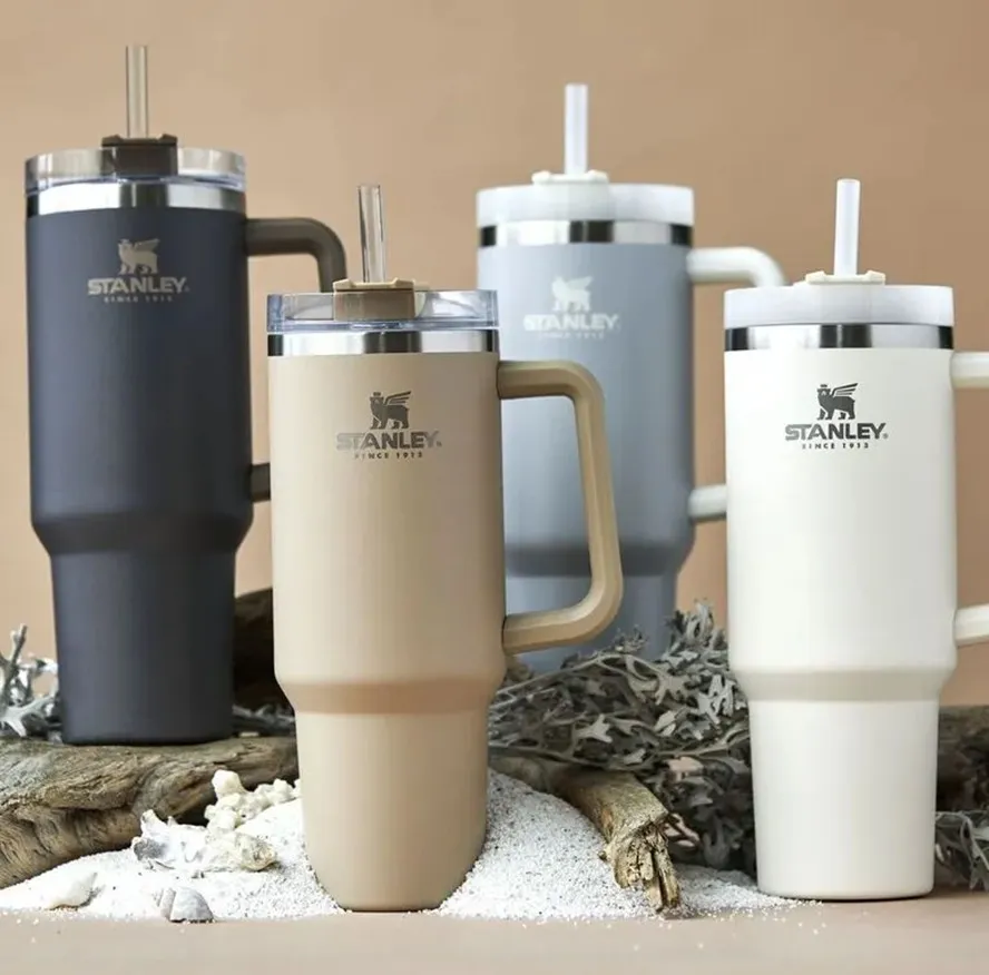 40oz Stanley Tumblers Cups With Handle Insulated Stainless Steel Tumbler Lids And Straw Car Travel Mugs Coffee Tumbler Termos Cups with Logo 5544, Multi-color
40oz Stanley Tumblers Cups With Handle Insulated Stainless Steel Tumbler Lids And Straw Car Travel Mugs Coffee Tumbler Termos Cups with Logo 5544, Multi-color