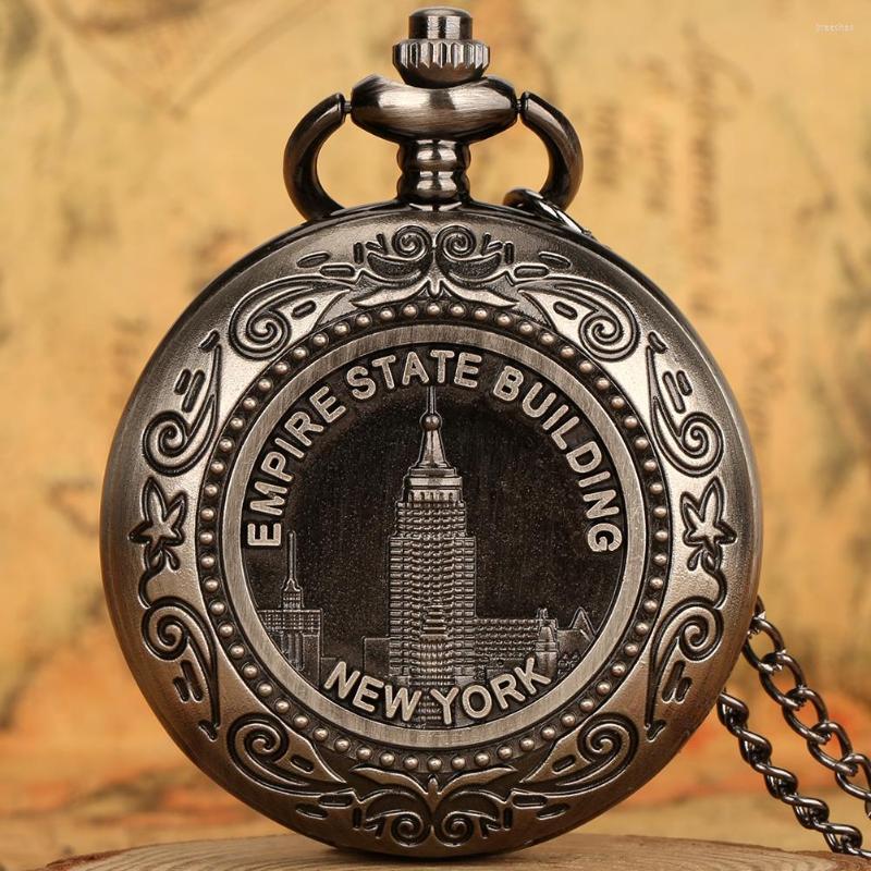 Pocket Watches Vintage Awesome York Empire State Building Quartz Watch Steampunk Fob Chain Pendant Necklace Clock Gift For Men Women, With 80cm long chain
Pocket Watches Vintage Awesome York Empire State Building Quartz Watch Steampunk Fob Chain Pendant Necklace Clock Gift For Men Women, With 80cm long chain