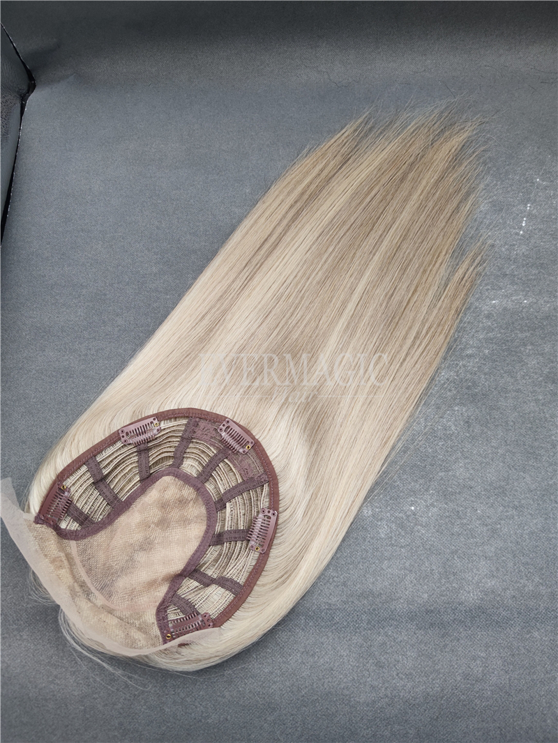 New Coming Stock Human Hair pieces Lace Front Mono Base Toppers Toupee for Alopecia hair loss Thinning Women