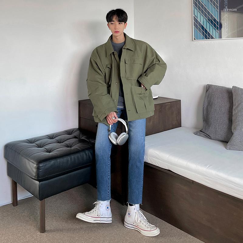 Men's Jackets 2023 Large Size Men Basic Soft Letter Pockets Autumn Wind Breaker Turn-down Collar Teenagers Cargo Outwear Coats U18, Green
Men's Jackets 2023 Large Size Men Basic Soft Letter Pockets Autumn Wind Breaker Turn-down Collar Teenagers Cargo Outwear Coats U18, Green