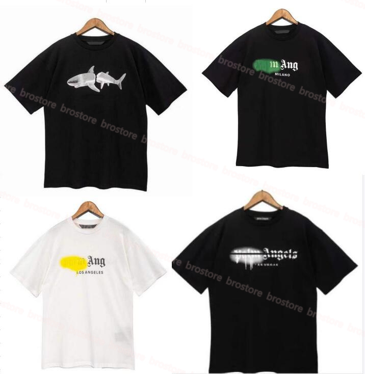 

Summer Men's T shirts t Shirt Palms Palmangel City Designer Limited Inkjet Graffiti Letter Printing Men's Women's Sailboat Short-sleeved Casual Tees Hip Hop T-Shirts, Add postage