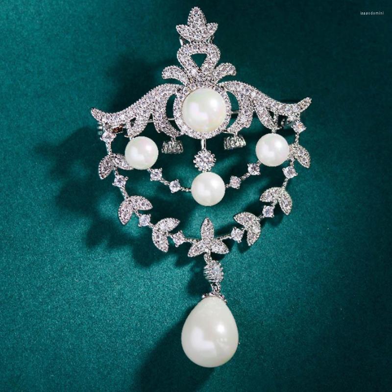 Brooches Zlxgirl White Pearl Crown Shape Wedding Women's Jewelry High Zircon Scarf Pins Mother Hijab
Brooches Zlxgirl White Pearl Crown Shape Wedding Women's Jewelry High Zircon Scarf Pins Mother Hijab