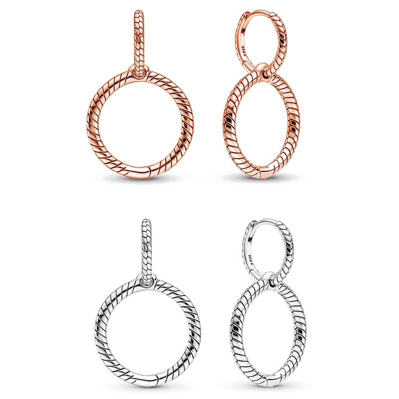 Original Moments Rose Charm Double Hoop Earrings For Women 925 Sterling Silver Wedding Gift Fashion Jewelry
Original Moments Rose Charm Double Hoop Earrings For Women 925 Sterling Silver Wedding Gift Fashion Jewelry
