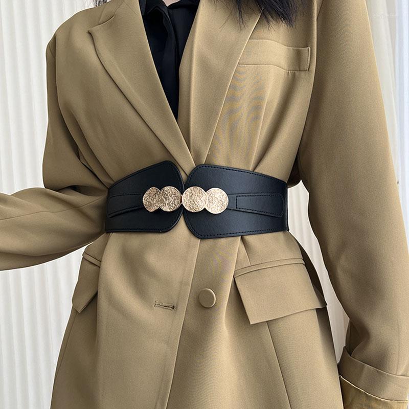 Belts Retro Solid Color Women's Elastic Nylon Wide Corset Belt Fashion Alloy Buckle Slim Body Waistbands Lady Coat Dress Decor Strap, Black
Belts Retro Solid Color Women's Elastic Nylon Wide Corset Belt Fashion Alloy Buckle Slim Body Waistbands Lady Coat Dress Decor Strap, Black