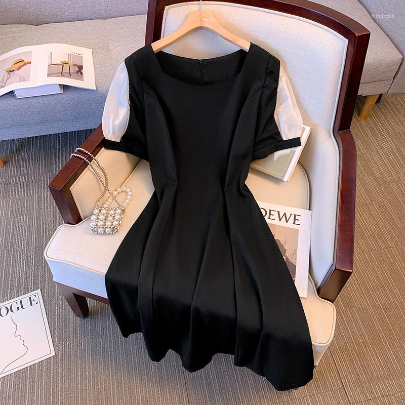 Party Dresses Large Size Ladies' Fat Girl Summer French Led Hubble-bubble Sleeve Woman Word Little Black Dress
Party Dresses Large Size Ladies' Fat Girl Summer French Led Hubble-bubble Sleeve Woman Word Little Black Dress
