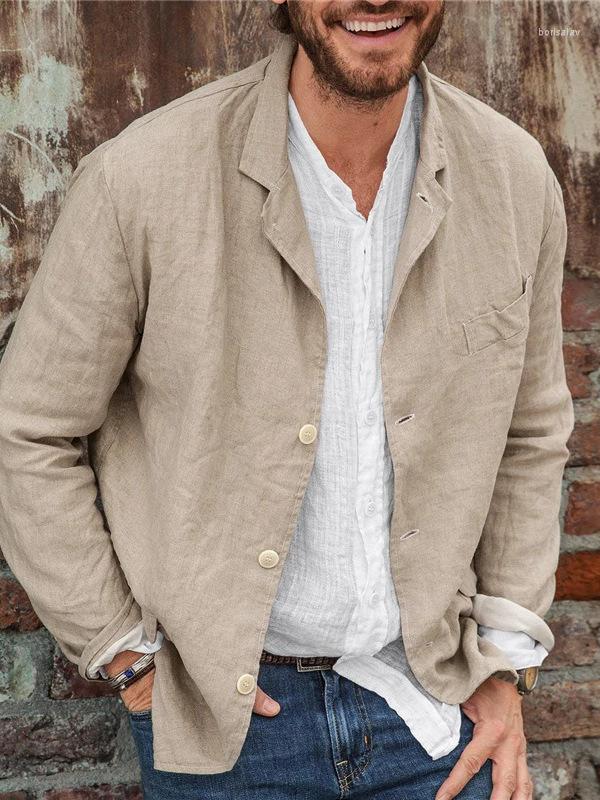 Men's Suits Fashion Buttoned Lapel Coat Streetwear Casual Solid Color Men's Shirts Suit Cotton Linen Jacket Mens Spring Clothes, Blue
Men's Suits Fashion Buttoned Lapel Coat Streetwear Casual Solid Color Men's Shirts Suit Cotton Linen Jacket Mens Spring Clothes, Blue