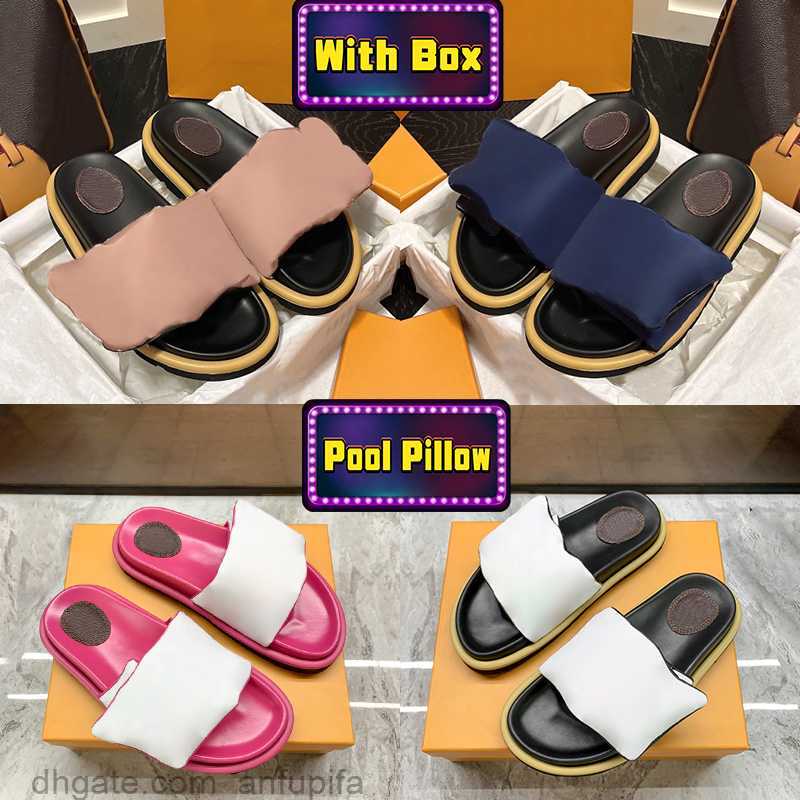 Luxury slipper Pool Pillow Flat Comfort Mules mens designer sandal women shoes Rose Pink navy White black yellow brown beige Printed summer slides men beach slippers, Navy white printed
Luxury slipper Pool Pillow Flat Comfort Mules mens designer sandal women shoes Rose Pink navy White black yellow brown beige Printed summer slides men beach slippers, Navy white printed