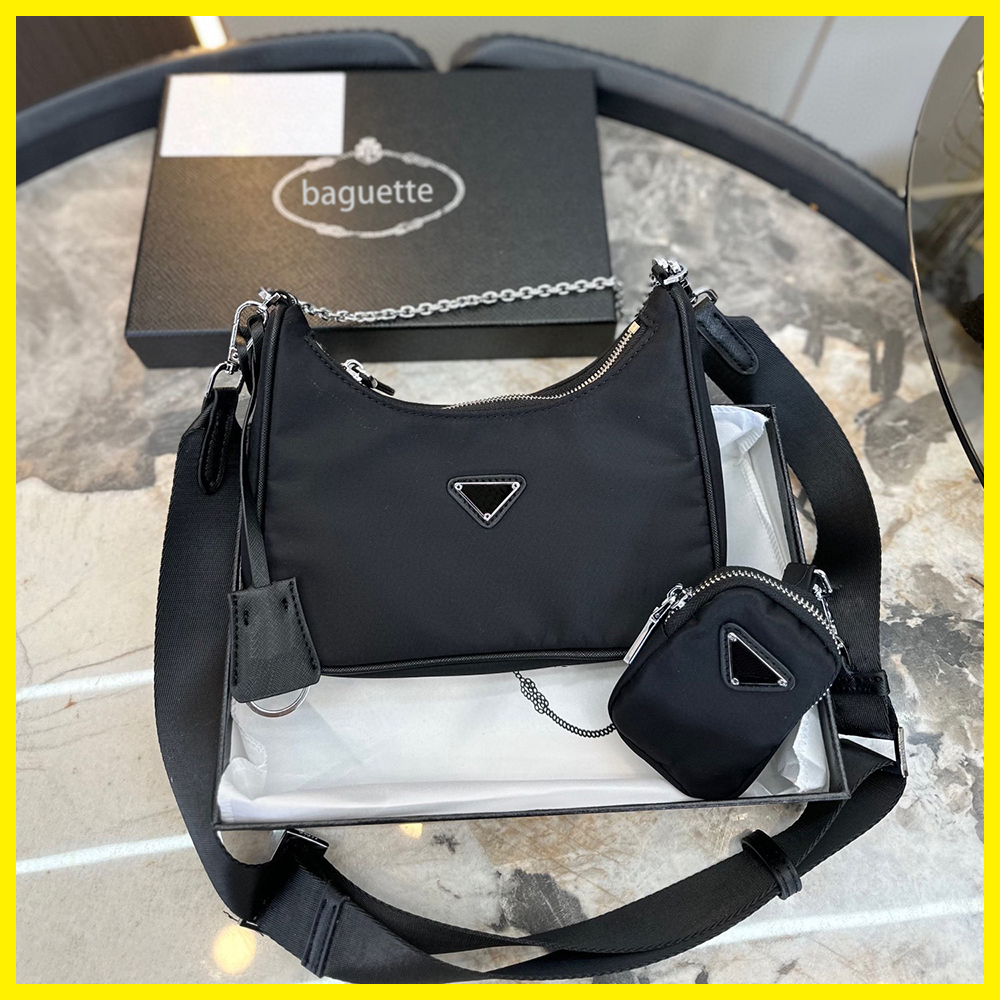 Designer bags coin purse womens shoulder handbags zipper cardholder Re-Edition 3 Piece Set Nylon Chain Baguette Triangle logo Crossbody bags U.S. warehouse rush ship, 2005 3-in-1 crossbody bag-black
Designer bags coin purse womens shoulder handbags zipper cardholder Re-Edition 3 Piece Set Nylon Chain Baguette Triangle logo Crossbody bags U.S. warehouse rush ship, 2005 3-in-1 crossbody bag-black