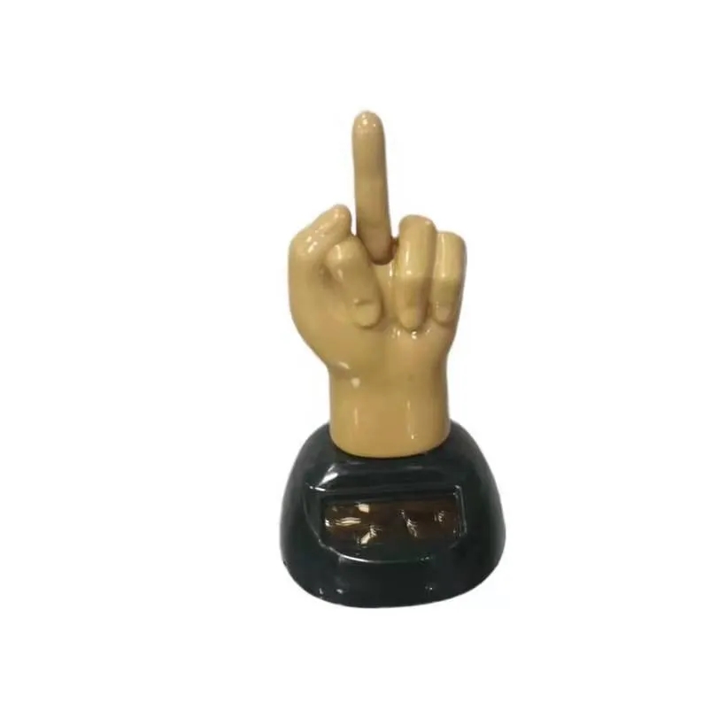 Funny Middle Finger Solar Powered Shaking Car Dashboard Ornament Finger Decor Car Interior Decoration Accessories
Funny Middle Finger Solar Powered Shaking Car Dashboard Ornament Finger Decor Car Interior Decoration Accessories