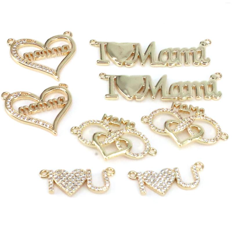 Pendant Necklaces 10Pcs Gold Color Crystal Heart I Love U Letters Mama Pendants Vintage Minimalist Charms CZ Pave Beads Diy Accessories
Pendant Necklaces 10Pcs Gold Color Crystal Heart I Love U Letters Mama Pendants Vintage Minimalist Charms CZ Pave Beads Diy Accessories