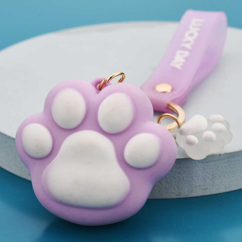 Rings New PVC Soft Rubber Cat Jelly Couple Car Key Bag CusTom Pendant Gift Llaveros Para Mujer Keychain G230525