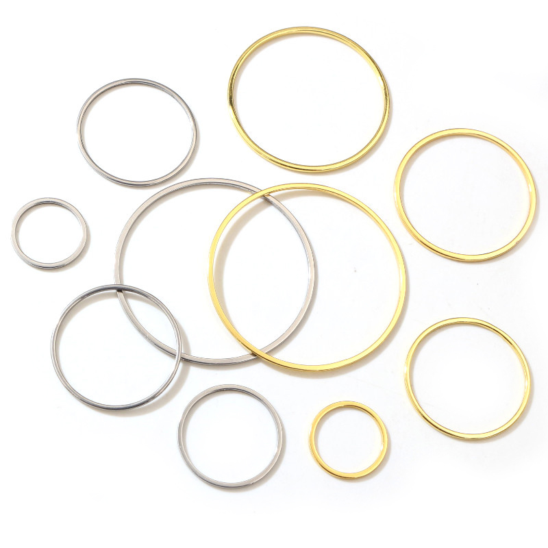 20pcs 15/20/25/30/35/40mm 316 Stainless Steel Gold Plated Earrings Rings Big Circle Ear Wire Hoops Pendant DIY Jewelry Findings
20pcs 15/20/25/30/35/40mm 316 Stainless Steel Gold Plated Earrings Rings Big Circle Ear Wire Hoops Pendant DIY Jewelry Findings