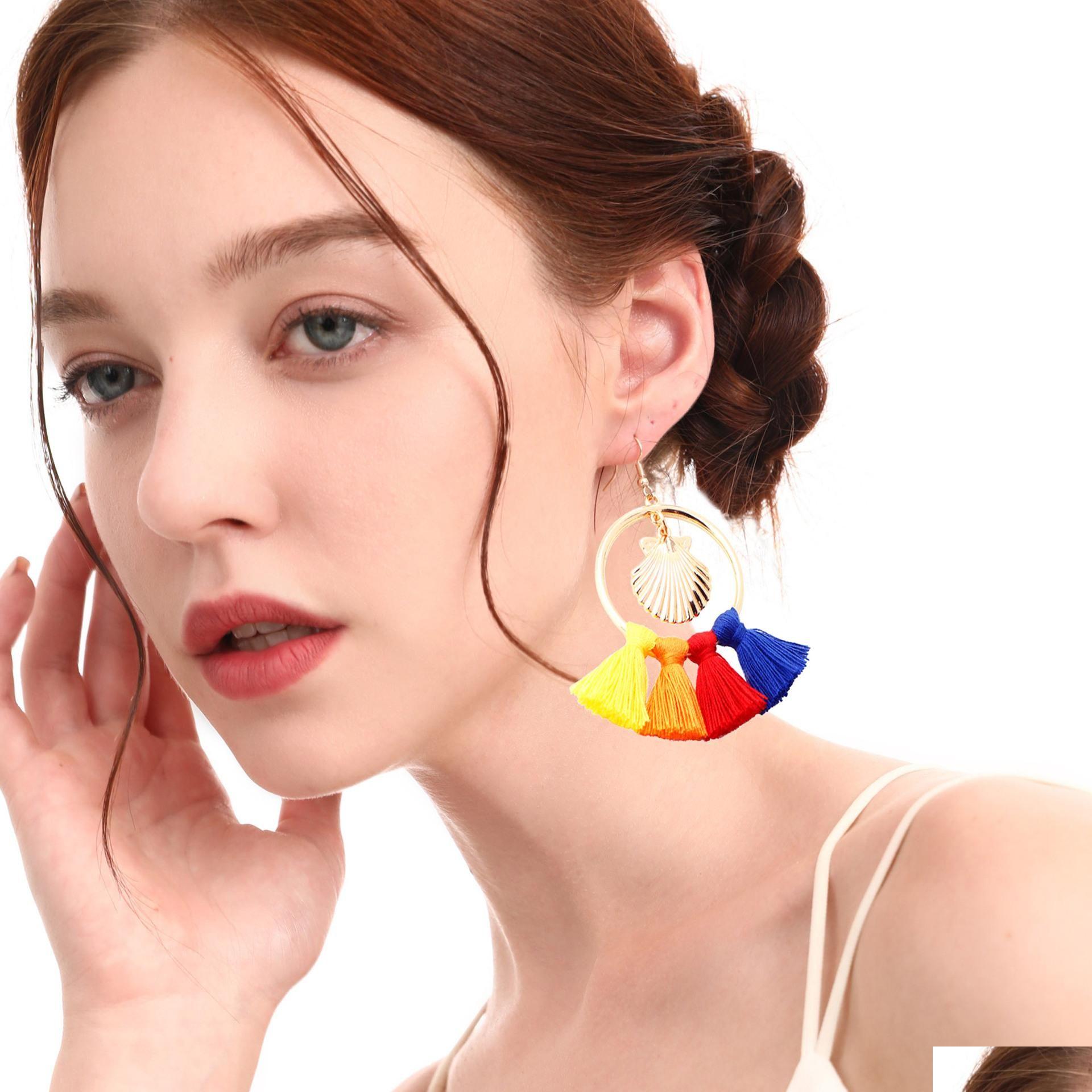Dangle Chandelier Bohemian Tassel Earrings Colorf Hoop Fringe Layerd Dangling Shell For Women Girls Gift Statement Drop Delivery Je Dhm8N
Dangle Chandelier Bohemian Tassel Earrings Colorf Hoop Fringe Layerd Dangling Shell For Women Girls Gift Statement Drop Delivery Je Dhm8N