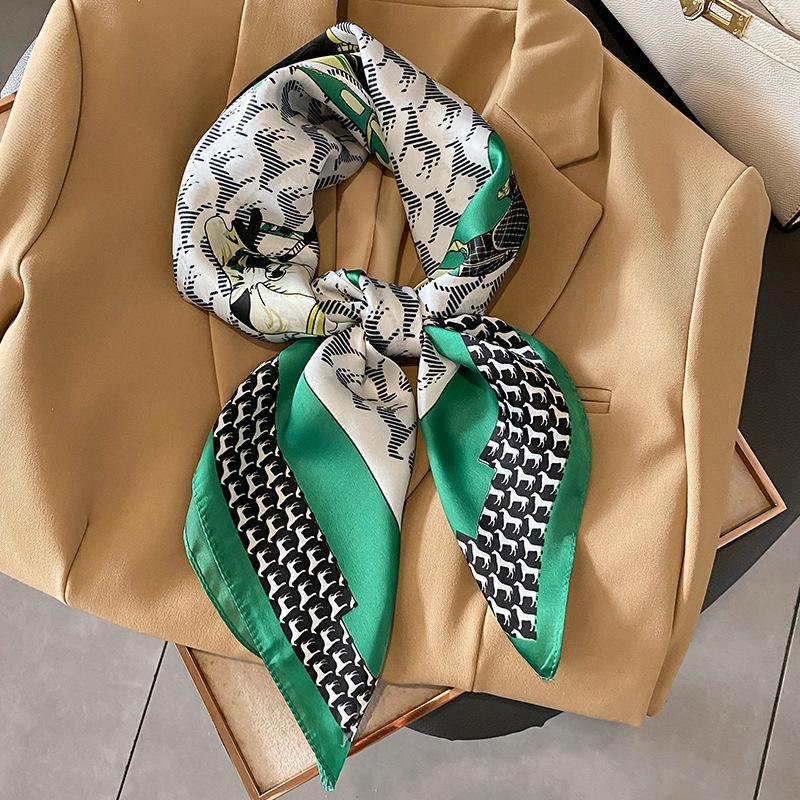 Scarves Female Horse Silk Square Scarf Women Satin Shawl Wrap Hijab Hair Band Wrist Luxury Headkerchief 70 70cm Echarpe 2023 Bandana
Scarves Female Horse Silk Square Scarf Women Satin Shawl Wrap Hijab Hair Band Wrist Luxury Headkerchief 70 70cm Echarpe 2023 Bandana