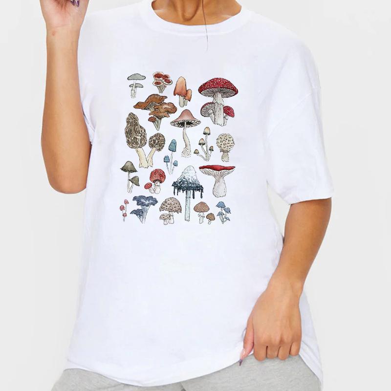 Women's T Shirts Mushroom Print Oversized Shirt Vintage Fashion Egirl Grunge Aesthetic Streetwear Graphic Tees Women T-shirts Cute Tops, Gray
Women's T Shirts Mushroom Print Oversized Shirt Vintage Fashion Egirl Grunge Aesthetic Streetwear Graphic Tees Women T-shirts Cute Tops, Gray